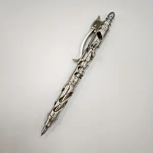 EDC PEN Stainless Steel Ballpoint Pen High-end Handmade Metal Pen Office Business Signature Pen Outdoor EDC Writing Tool Hollow Design Men's Premium Creative Design Gift