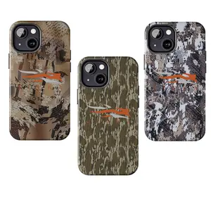 Compatible with iPhone 17 ProMax Vintage Sitka Waterfowl Camo Hunting Phone Case Aesthetic For iPhone 16 Promax 15 14 Plus 13 12 Mini 11 Pro 8 Plus X, Durable Accessories, Outdoor, Cellphone