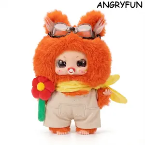 ANGRYFUN Spring Flower Adventure Plush Blind Box – Kawaii Plush Keychain Figurines Cute Collectible Mystery Box Birthday Holiday Gift Single Box (Free Random Cute Acrylic Keychain)