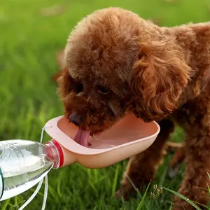 Portable Pet Water Bowl with Leak-Proof Lid, Durable Plastic Material, Perfect for Cats and Dogs, Ideal for Travel, Hiking, Camping