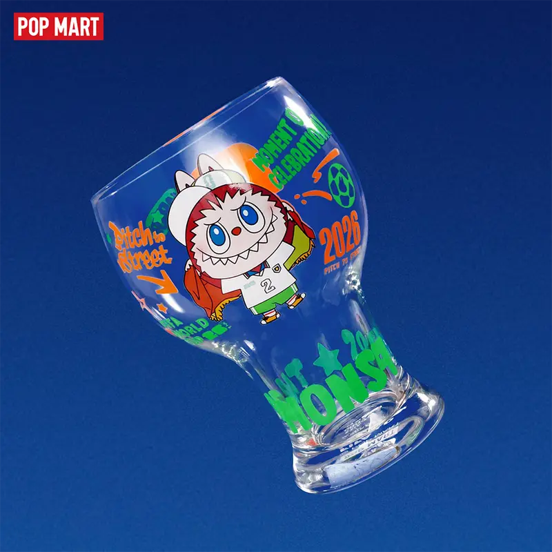 POP MART THE MONSTERS × FIFA SERIES-Glass Cup Blind Box, Labubu,World Cup 2026 Collectible Toys