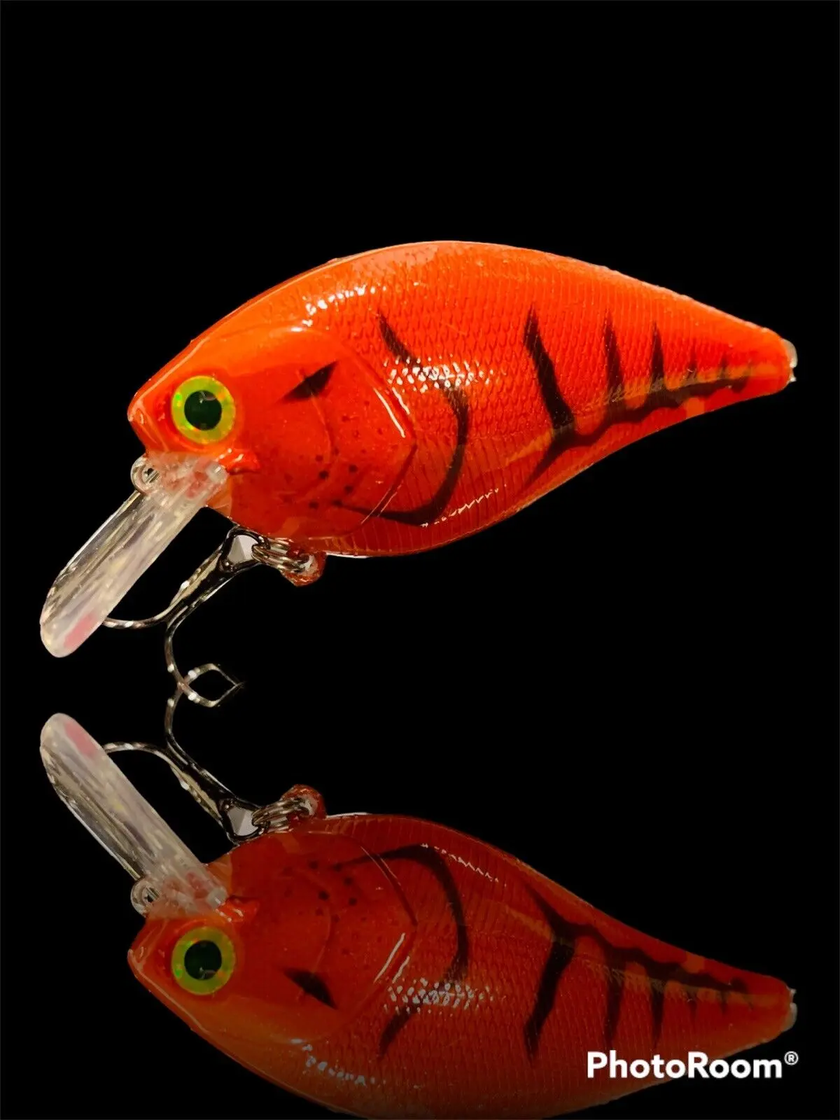 Custom Painted 2.5 Square- bill Crankbait (New Candy Apple Craw)