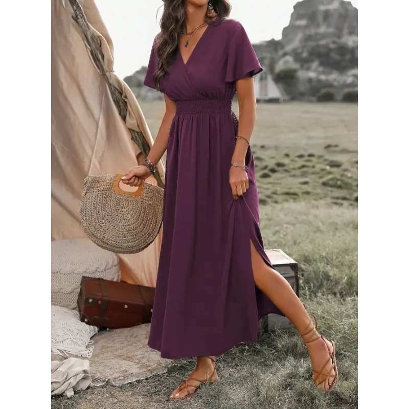 chinese dress ladies SheIn Women's Strappy Backless Summer Evening Party Maxi Dress – MODAndME