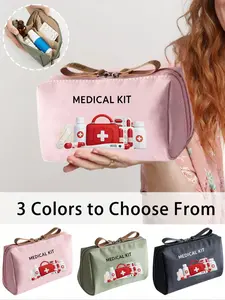 Portable Medicine Bag, Small Pill Storage Box, Theme Makeup Case, Multifunctional Fabric Pouch, Travel Essential, Travel Cosmetic Bag, Handheld Cosmetic Pouch, Ideal Gift for Nurses