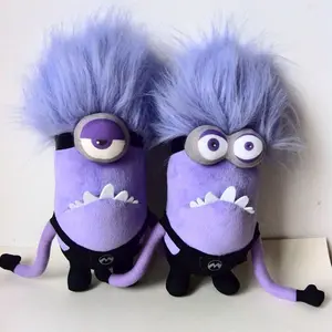 Lovely Miniso Despicable Me Movie Peripheral Little Yellow Man Plush Doll Anime Purple Minions Peluche Stuffed Toy Xmas Kid Gift