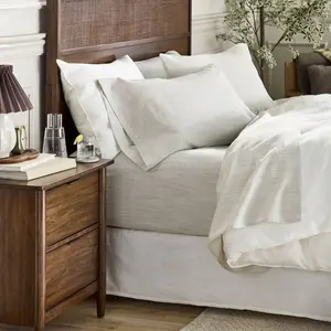 4pc King Micro Stripe Sheet Set Green - Hearth & Hand with Magnolia