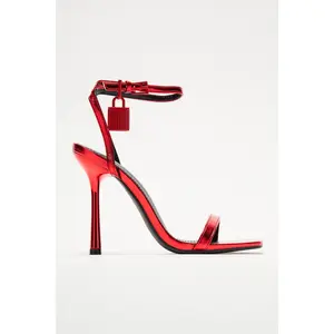 No Drama Club Heeled Sandals - Red