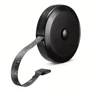 2pcs Compact 60in/150cm Soft Portable Durable Tape Measure - Retractable, A Small Tape Measure for Measuring The Measurements of Clothing, Black - Perfect for Sewing, Tailoring, Crafts & Body Measurements
