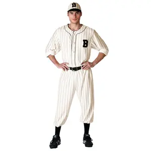 Plus Size Vintage Baseball Player Costume for Men