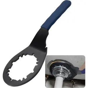 Universal Sink Drain Wrench for Loosen Tighten Strainer Locking Nut Fits  4-, 6- and 8-tab, Toilet Bathroom Kitchen Sink Wrench