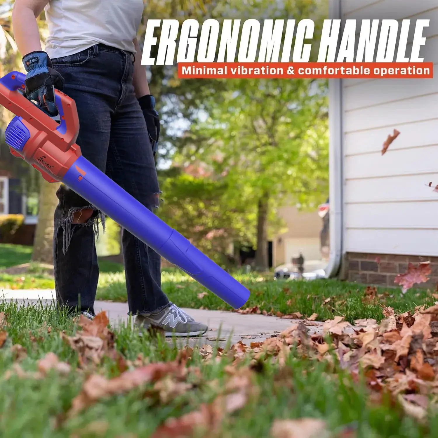 Efficient Cleaning Leaf Blowers & Vacuums Cordless Upgraded 810 CFM 150 MPH Motor with 2 Batteries for Courtyards Parks Streets Year-Round Yard Maintenance