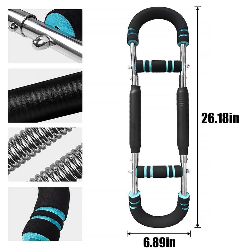 Multi-Functional Arm and Chest Exercise Device with 6 Adjustable Resistance Levels for Home Use Portable Exercise Equipment