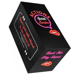 Date Night Decks Actions Speak Louder Pillow Talk Deck- Fun Couple Game Ideal for Date Night - Adult Couples Truth or Dare Game -Not Your Ordinary Conversation Cards. 150 Adult Flirty Frisky Freaky Dare Card Games - Game gift