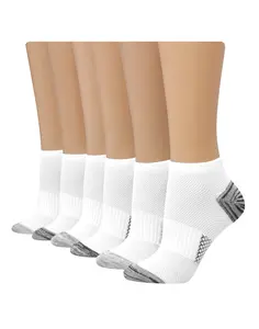 Hanes X-temp Women's No Show Socks 6-pairs Intimates Multi Pack Comfortable Fit Soft Stretch Fabric Breathable 4b3l6