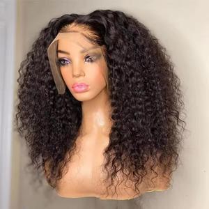Bling Hair Kinky Curly 13x4 Lace Front Wig Human Hair 30 32 34Inch Kinky Curly 180% Density Transparent 13x6 Lace Frontal Wigs For Black Woman Cikana True Length Can Be Styled Adjustable Strap TikTokShopBlackFriday