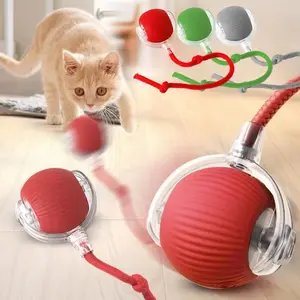Interactive Cat Toy, 1 Count USB Rechargeable Automatic Cat Teaser Toy, Irregular Moving Cat Teaser Toy, Fun Indoor Cat Toy, Automatic Rolling Ball, Pet Supplies
