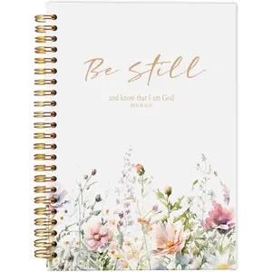 1pc PSALM 46 Be Still and Know That I am God Christian Notebook - Christian Gifts for Women, Bible Journal Notebooks for Note Taking, Bible Journaling Notebook, Spiral Notebook 5.5x8.3in with 50 Pages