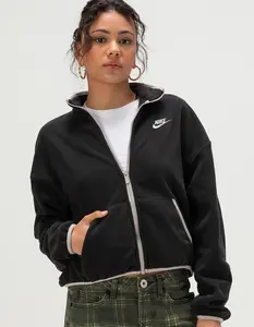 NIKE Sportswear Club Fleece Womens Loose Cozy Track Jacket