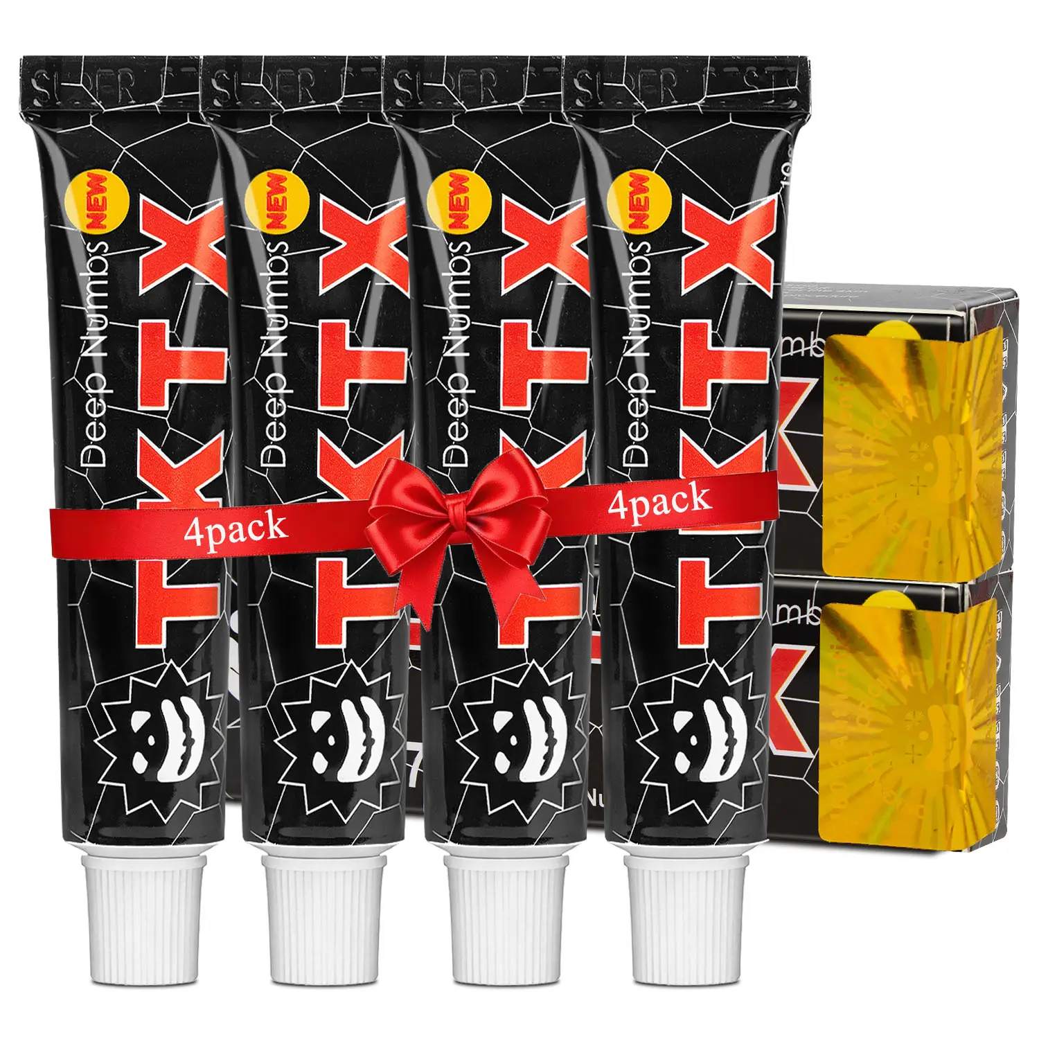 Tattoo Numbing Cream | Laser Removal | Waxing | Eyebrow Threading | Cosmetic Cream (4 Pack)