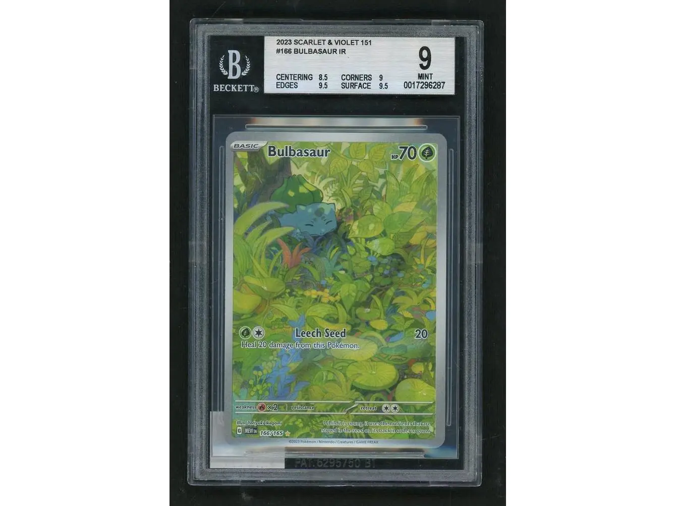 2023 S&V 151 #166/165 Bulbasaur IR BGS 9