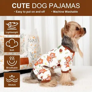 Spring Summer Dog Clothes, Cat Clothing, Cool Comfortable Lightweight Fabric Monkey Pattern, Suitable for Chihuahuas, For Small Breeds, Pet Fashion Accessories