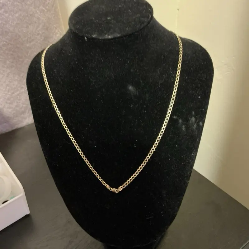 Cadena corte brillo Oro 10k italiano 2.5mm size 22