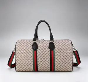 Waterproof Multi-purpose Travel Duffel Bag, Spacious Weekender Carry On Tote, Classic Monogram Overnight Handbag for Ladies Gym Business Travel