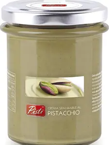Pisti Cream of Pistachio from Sicily 21.2 Ounce 600g Artisanal Italian Nut Spread Enjoy with Bread and Biscuits