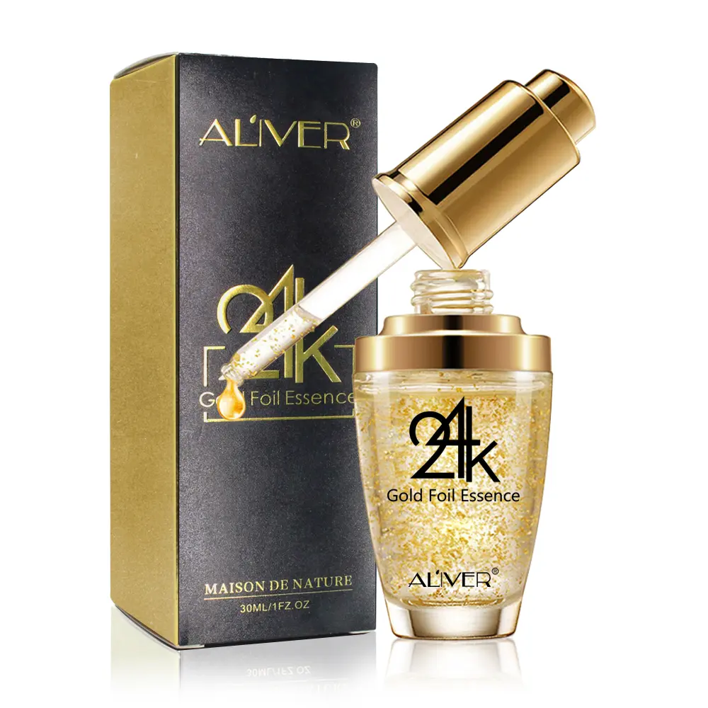 Aliver 24k Gold Foil Essence (30 ml)  Moisturizing Skin For All Skin Types Serums Skincare Comfort
