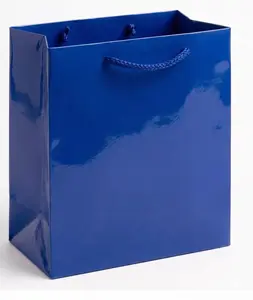 Glossy Royal Blue Medium Gift Bag