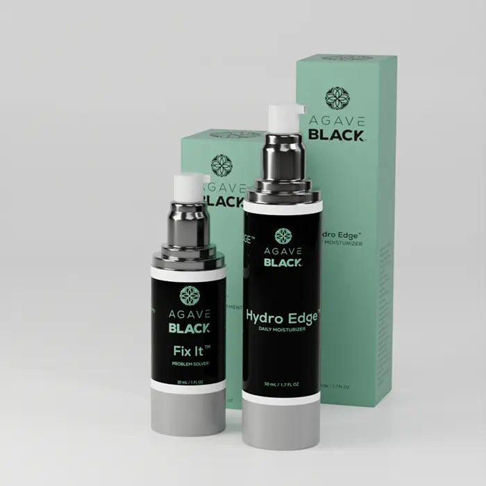 Oily Skincare Kit for Men - Moisturizer + Spot Treatment - Agave Black -  TikTok Shop