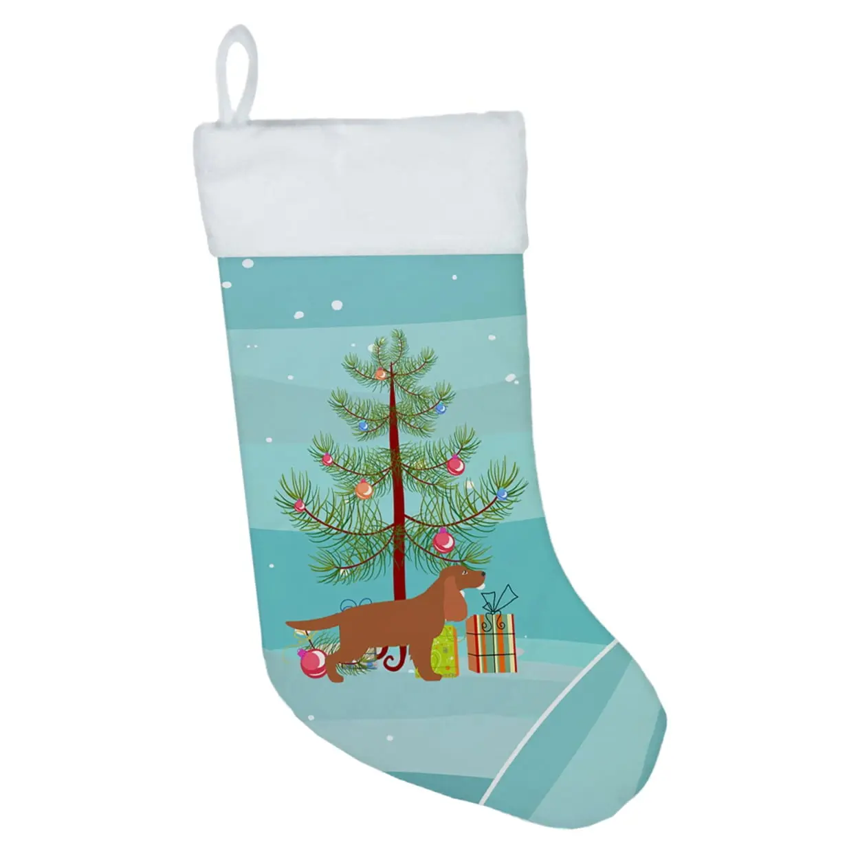 Carolines Treasures BB2930CS English Cocker Spaniel Merry Christmas Tree Christmas Stocking