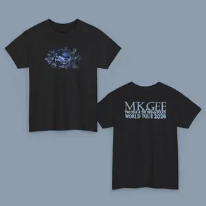 Mk.gee 2024 World Tour Unisex Heavy Cotton Tee, Mkgee Tour Tee, Vintage Band Tee, Band Tour shirt, World tour shirt 2024, Mkgee Dijon Music TH241007.27