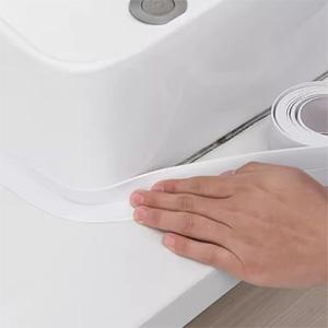 Caulk Tape, Toilet Caulk Strip Waterproof, Traditional Caulking Replacement, Caulking Sealant Tape for Kitchen, Sink, Bathroom, Countertop, Shower, Bathtub Edge Protector (3.2m)