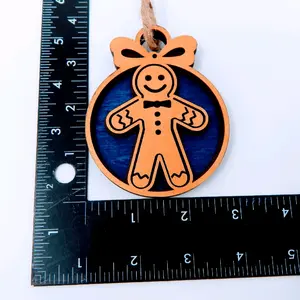 3D Gingerbread man Christmas ornament Decoration