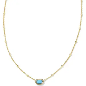 Mini Elisa 14k Gold-Plated Satellite Short Pendant Necklace, Fashion Jewelry for Women