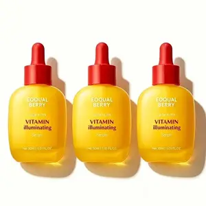 3pcs EQUALBERRY Vitamin Illuminating Serum (1.01oz/30ml) - Daily Brightening Serum with Vitamin C, Niacinamide, Ceramide, Hyaluronic Acid for Skin Barrier Strengthening, Hydrate