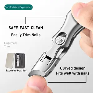 Ultra Wide Jaw Opening Nail Clipper Set,Sharp Stainless Steel Nail Clippers for Tough Nails, Clippers for FingerNails Toenails, Men &Women  Nail Art nail  drill christmas haul 2024