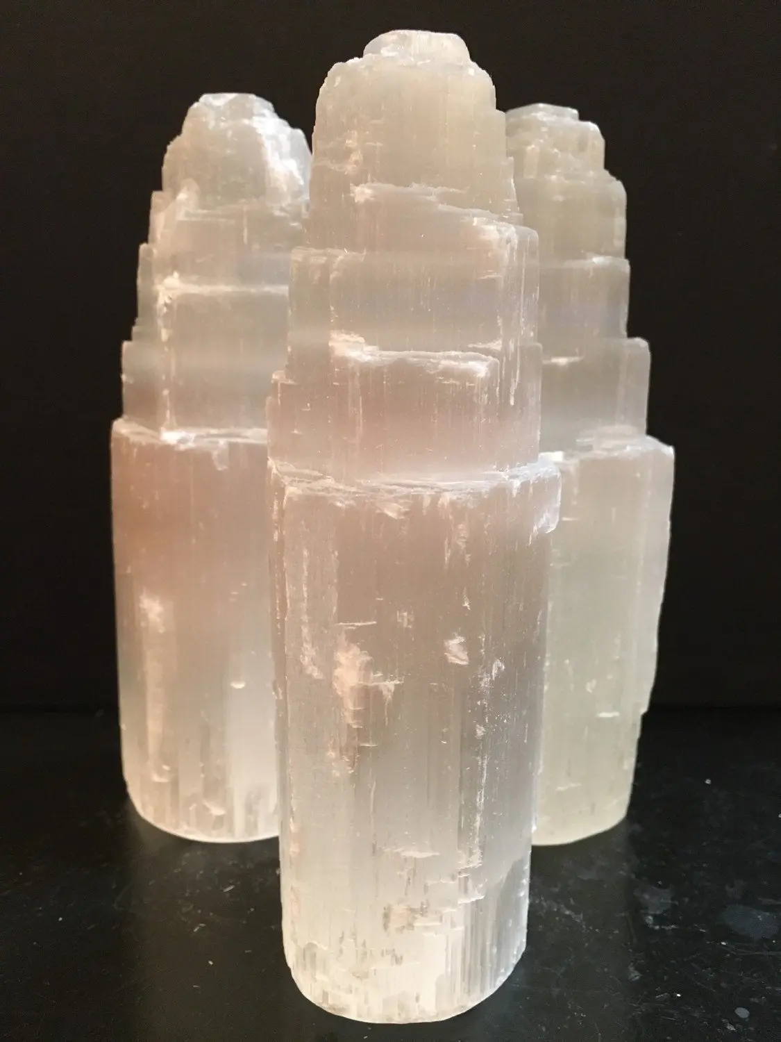 Raw Selenite Tower - 5 to 6 inches - Natural Crystal Decor