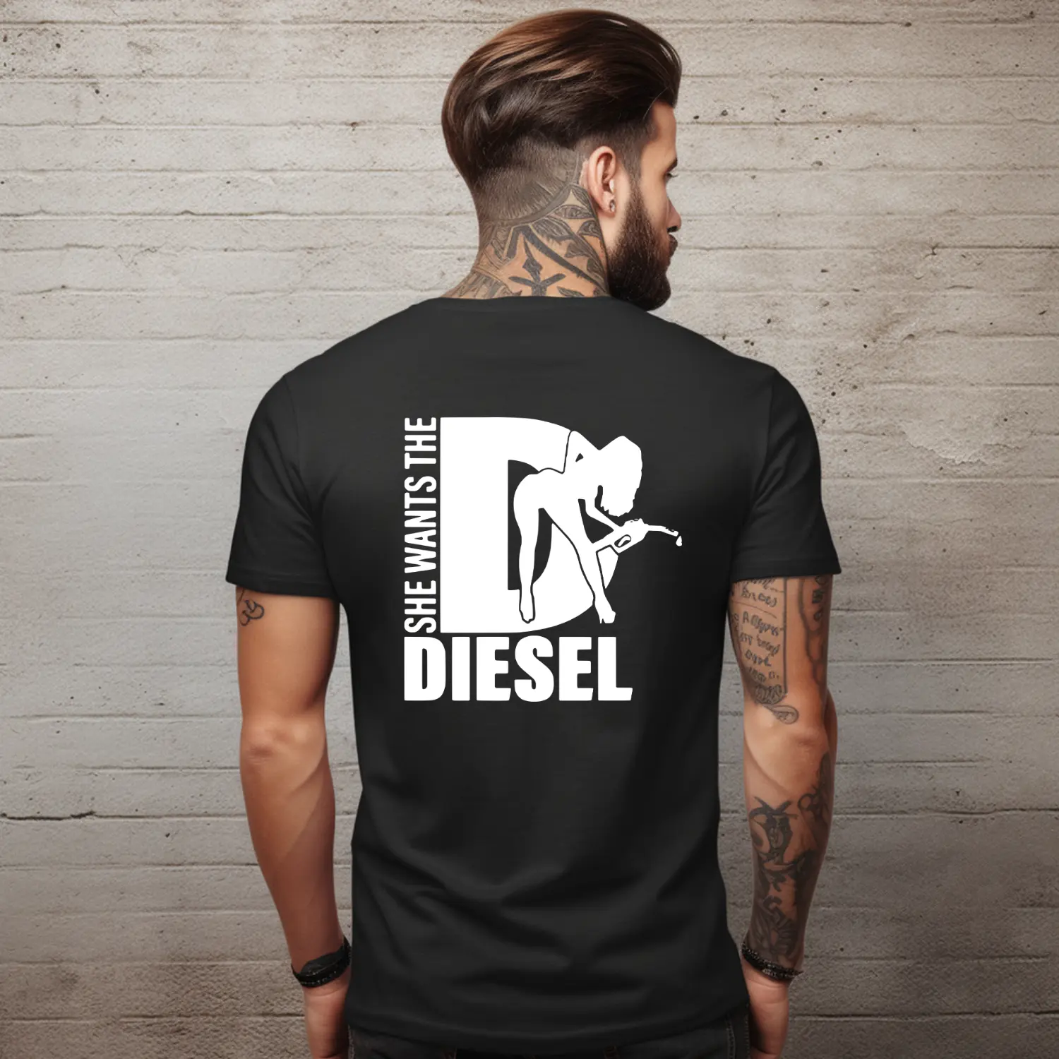 She Wants the Diesel Men's Graphic Tee