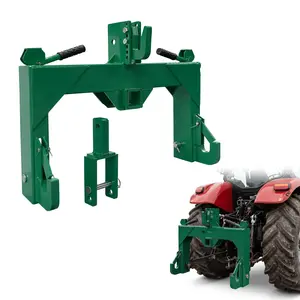 3-Point Quick Hitch for Category 1 Tractors - 3000lbs Capacity, 5-Level Adjustable Quick Attachment with 2" Towing Receiver & Versatile Adapter