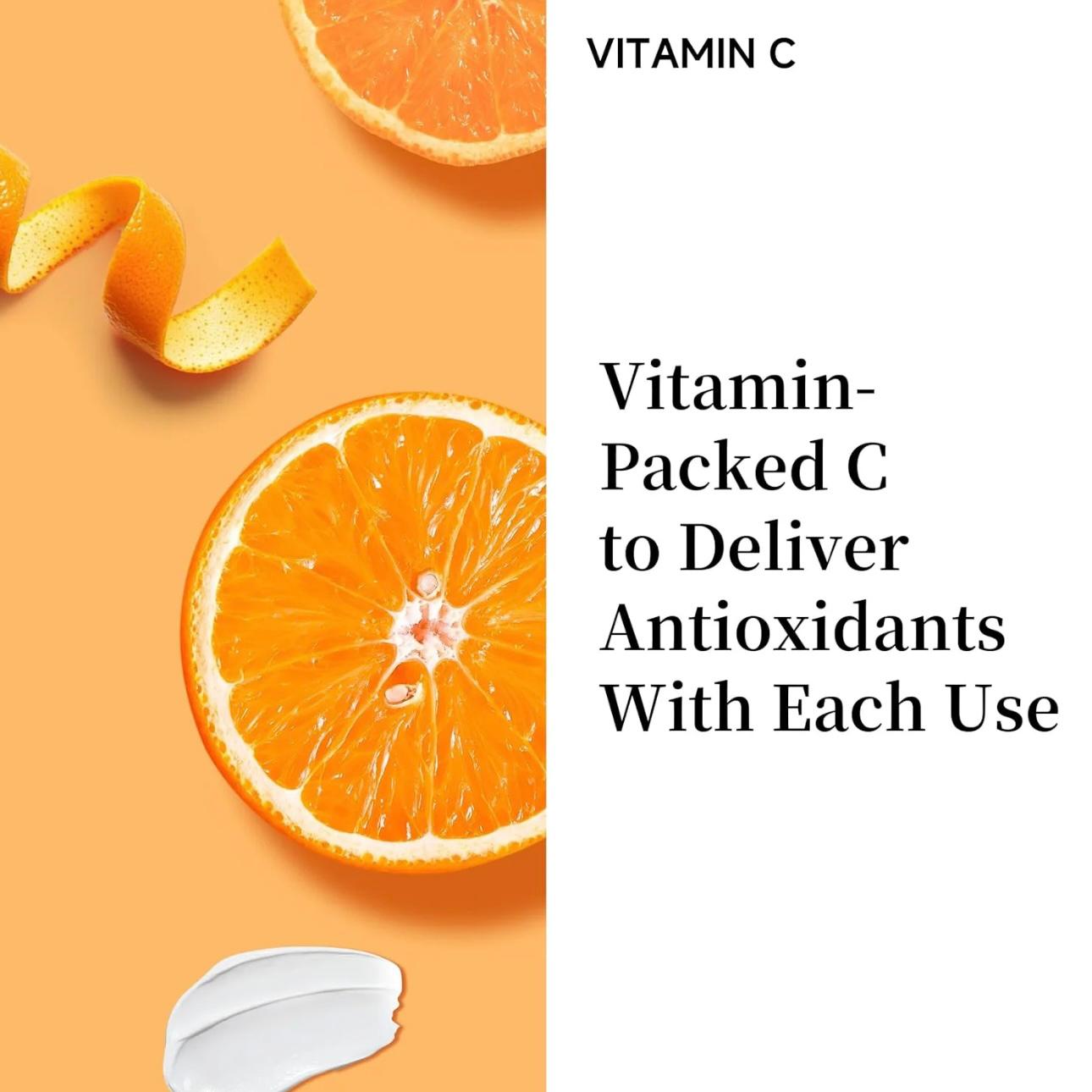 【BUY 1 GET 2 FREE】Vitamin C Face Serum 30ML Hydrating Essence with Hyaluronic Acid & Centella for Dull Skin Uneven Tone Fine Lines Pores Dry Skin Moisturizing Toner Deep Nourishing Repairing Collagen Aloe Vera Hydrate vitamin c serums