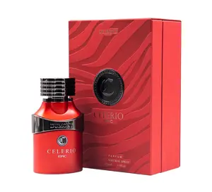 DUMONT Celerio Epic Eau De Perfume Men - Fragrance Notes Lemon & Fresh Fruits - Unisex Suitable for Men & Women - Long Lasting Cologne Mist, 3.4oz RED