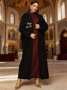 Embroidered Robe, Elegant Design, Lightweight Comfortable Fabric, Suitable for Special Occasions and Daily Wear, No Headscarf Included, Modest Muslim Outfits