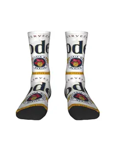 1 Pair Hip Hop Vintage Drink Fan Crazy Men's compression Socks Unisex Street Style Seamless Printed Funny Novelty Happy Crew Sock Gift