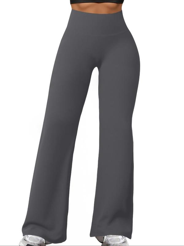 New Women's Fashionable High-Waisted Straight Leg Pants, Slimming Casual Wide-Leg Joggers, Sports Running Fitness Yoga Pants