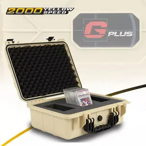 3 Row Beige Heavy Duty Weatherproof Case Slab Holder Protector Graded Card Storage Box,Heavy Duty Weatherproof Case Beige Slab Holder Protector Graded Card Storage Box Organiser