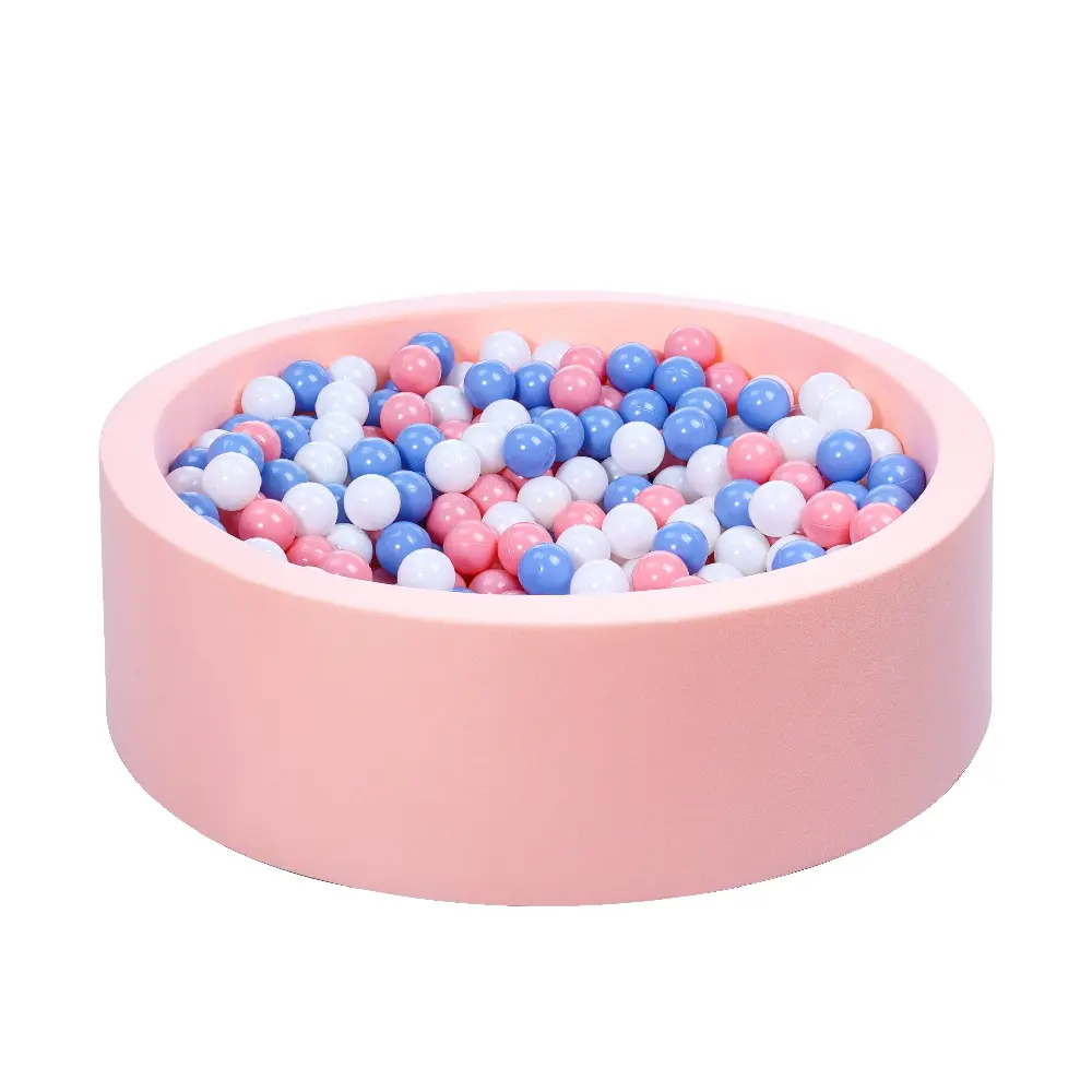 JungleDove Pink Plush Ball Pit for Toddlers with 100 Balls – Cozy Indoor Sensory Play Area, Soft & Fun Play Toy for Boys & Girls Cute, Ball Pits & Accessories, Colorful Sensory Ball Pits & Accessories
