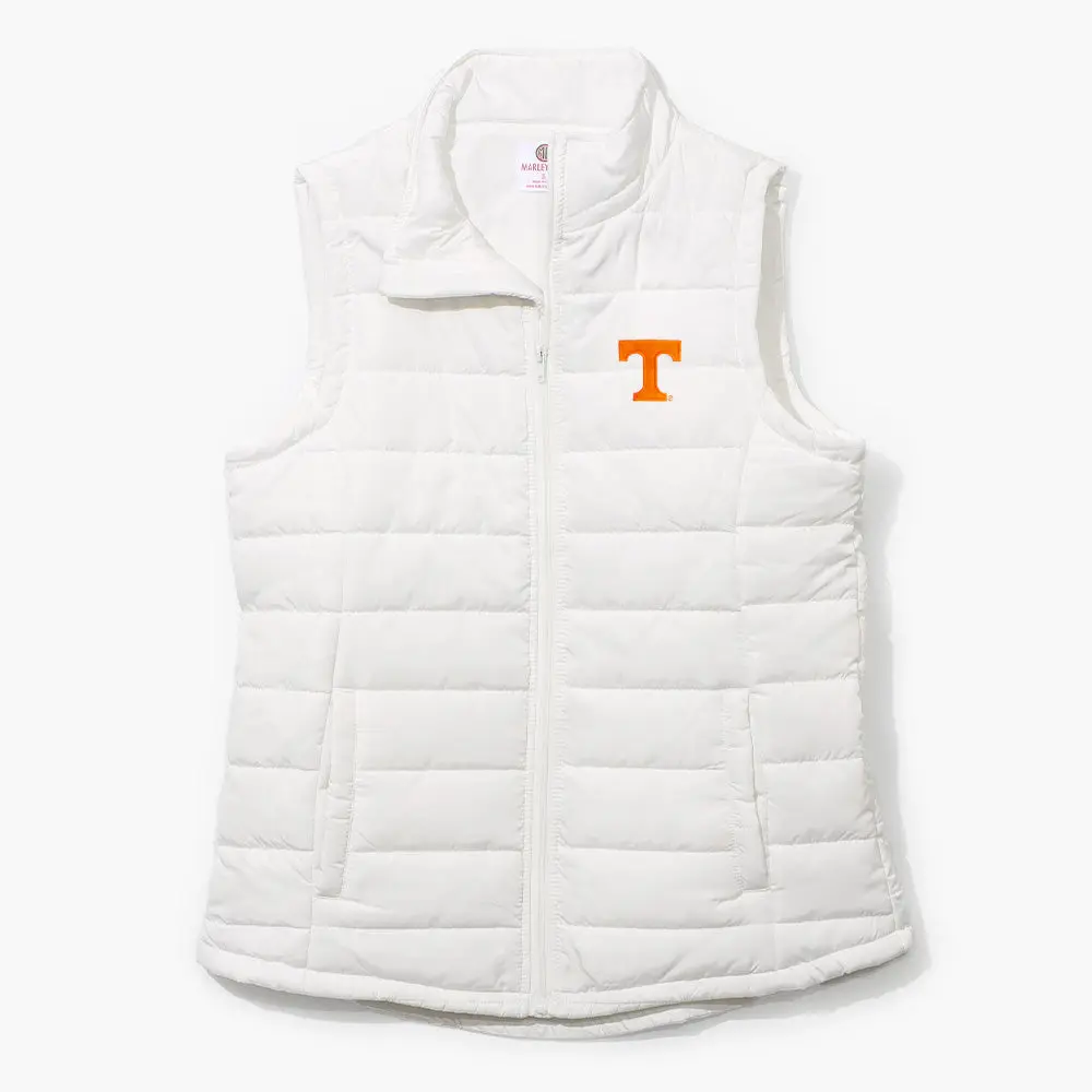 Tennessee Volunteers Puffer Vest | White