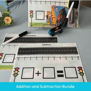 Hands-On Math Practice Mats – Add & Subtract for Preschool/Kindergarten